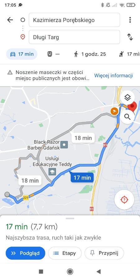 Appartamento Przytulna Kawalerka Z Ogrodem Danzica Esterno foto
