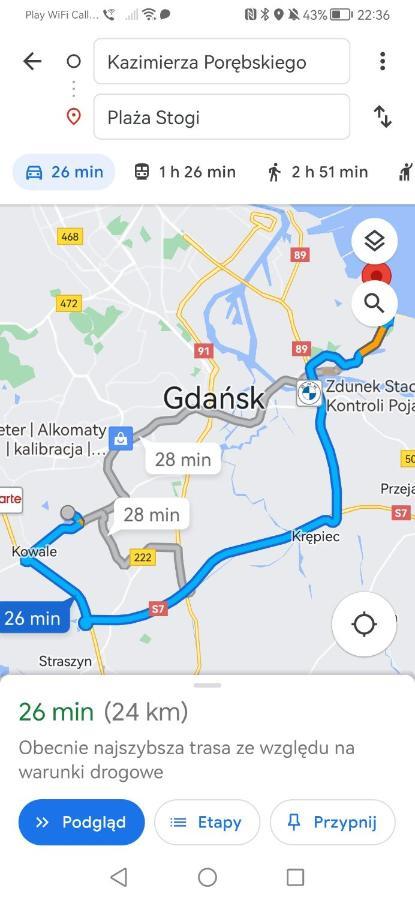 Appartamento Przytulna Kawalerka Z Ogrodem Danzica Esterno foto