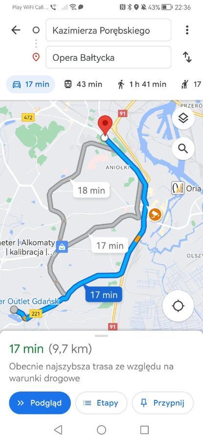 Appartamento Przytulna Kawalerka Z Ogrodem Danzica Esterno foto